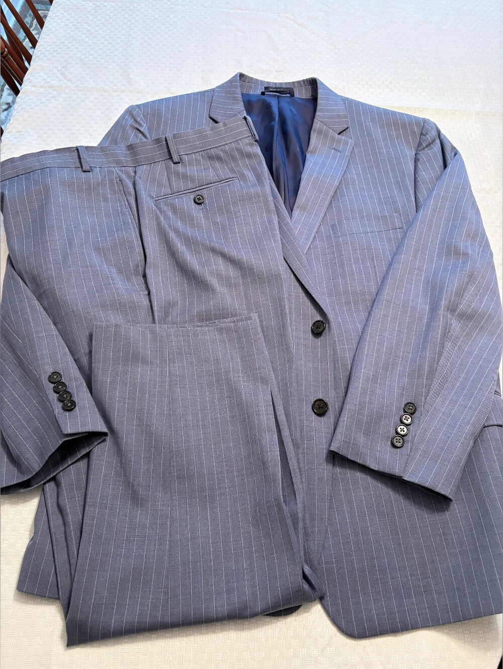 Ralph Lauren Dark Blue/ Gray. Flat Flont Men's Suit.